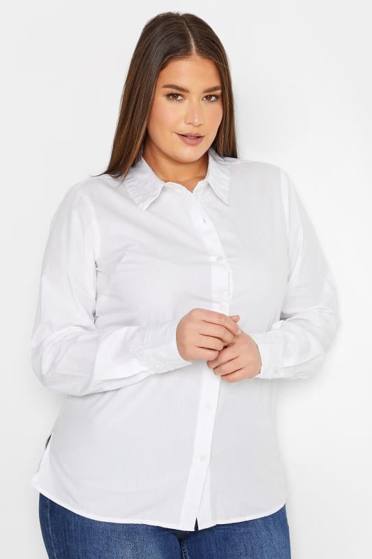 evans LTS Tall White Cotton Shirt