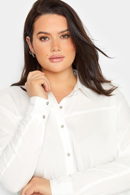 Evans LTS Tall White Long Sleeve Shirt