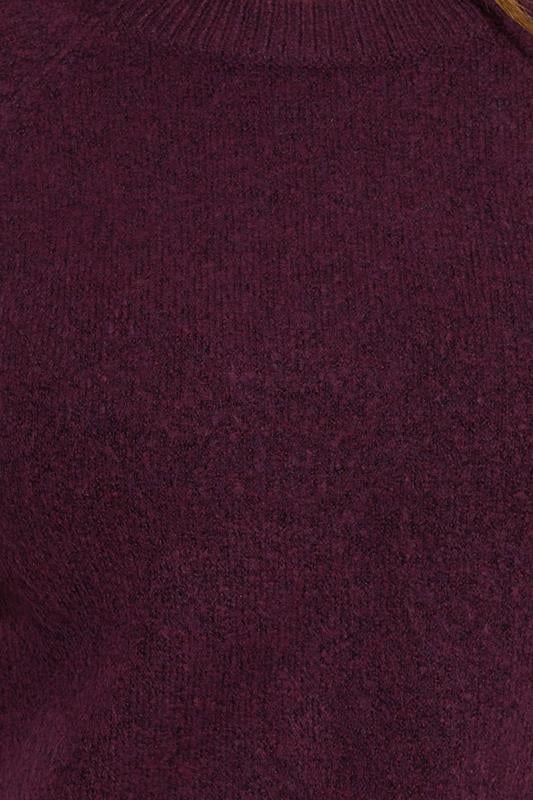 Evans M&Co Berry Purple Raglan Jumper