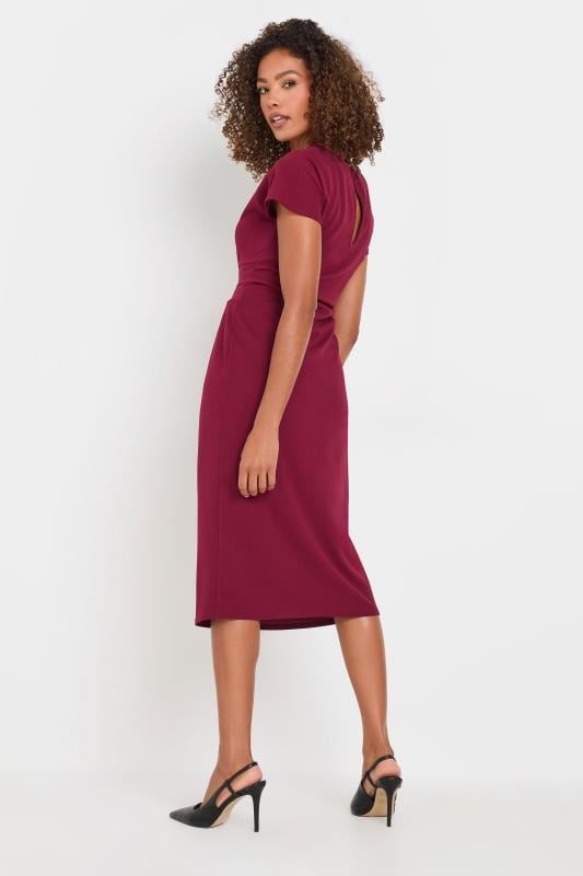 Evans M&Co Berry Red Twist Side Dress