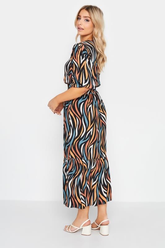 Evans M&Co Black Abstract Print Maxi Dress