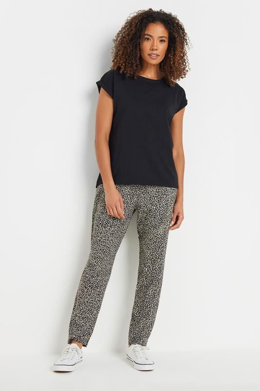 Evans M&Co Black Animal Print Hareem Trousers