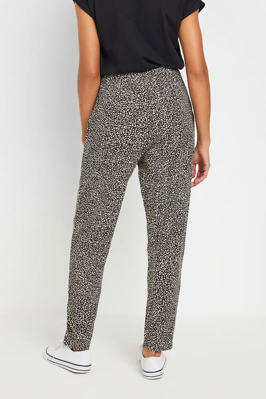 Evans M&Co Black Animal Print Hareem Trousers