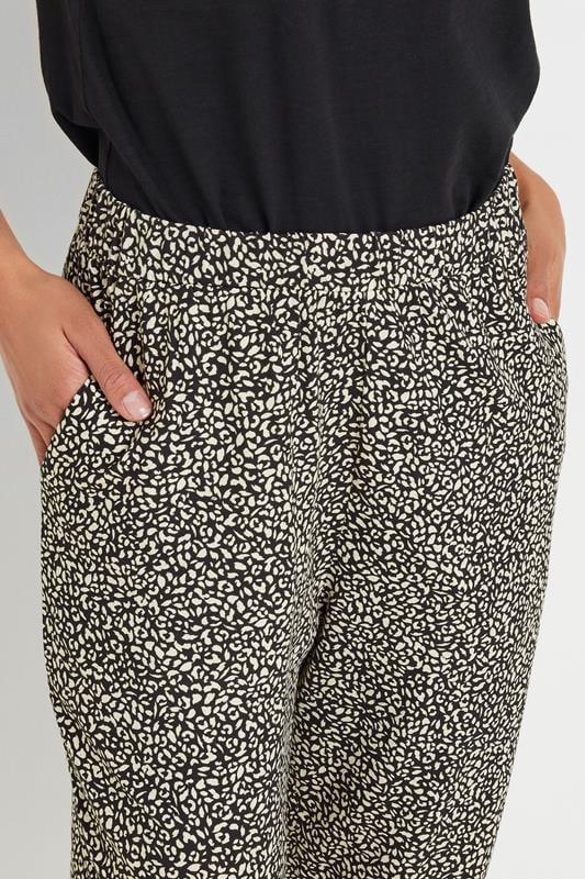 Evans M&Co Black Animal Print Hareem Trousers