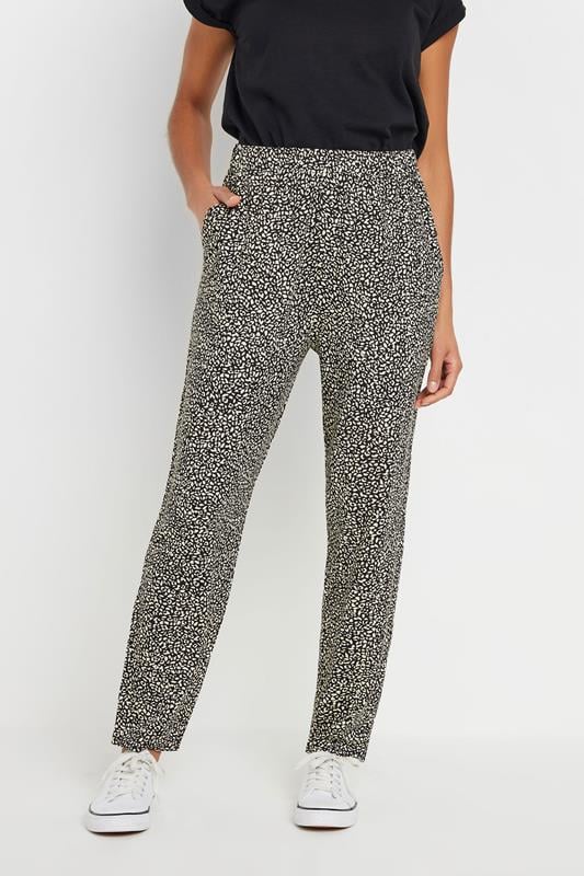 evans M&Co Black Animal Print Hareem Trousers
