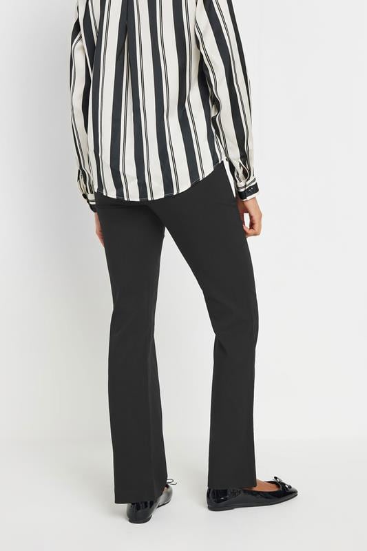 Evans M&Co Black Bootcut Bengaline Trousers