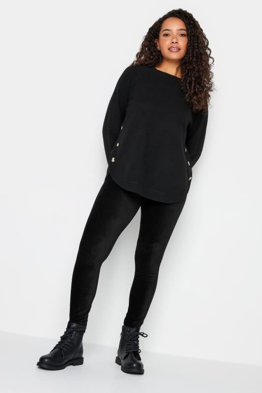 Evans M&Co Black Cord Stretch Leggings