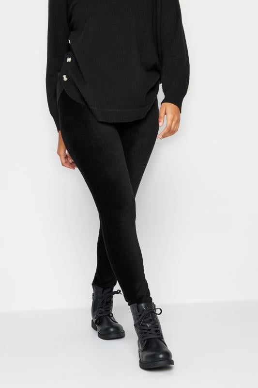 evans M&Co Black Cord Stretch Leggings
