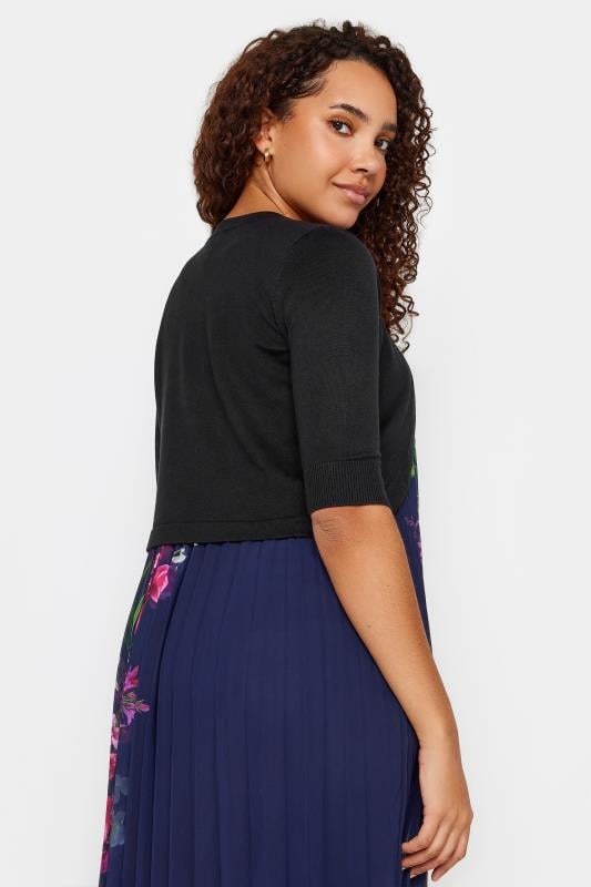 Evans M&Co Black Cropped Cardigan