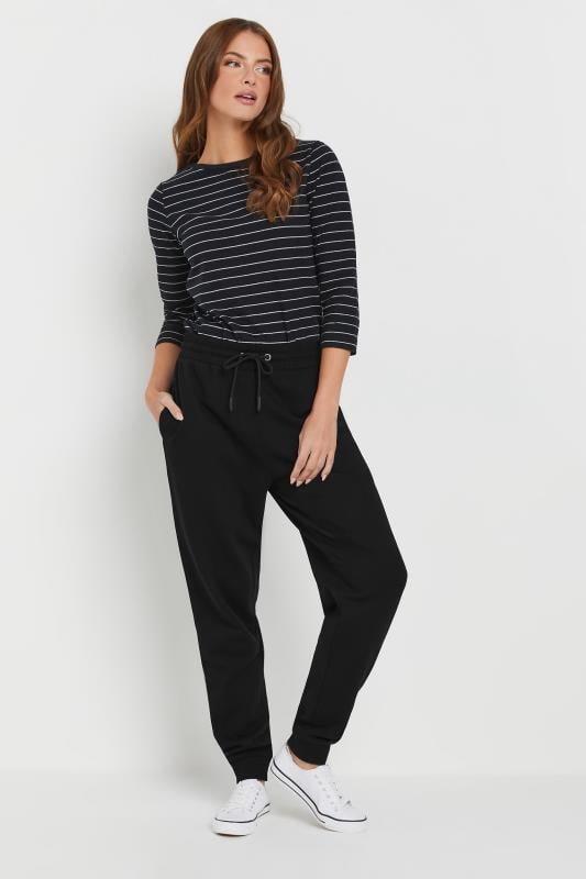 Evans M&Co Black Cuffed Drawstring Joggers