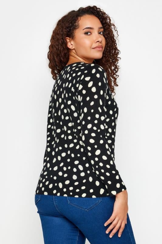 Evans M&Co Black Dalmatian Print Jumper