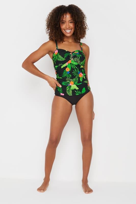 Evans M&Co Black High Waisted Bikini Brief