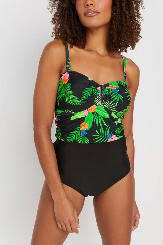 Evans M&Co Black High Waisted Bikini Brief