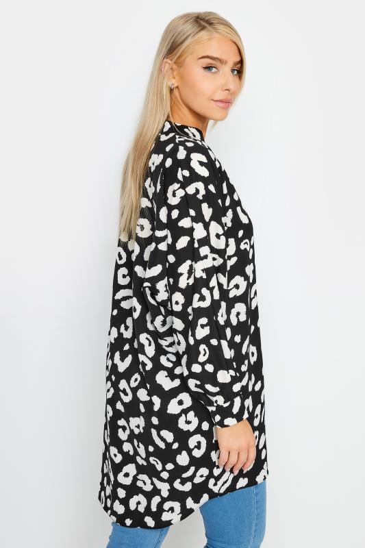 Evans M&Co Black Leopard Print Blouse