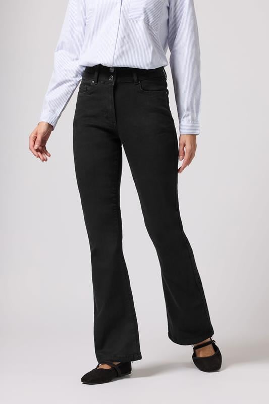 Evans M&Co Black Lift & Shape Kick Flare Jeans