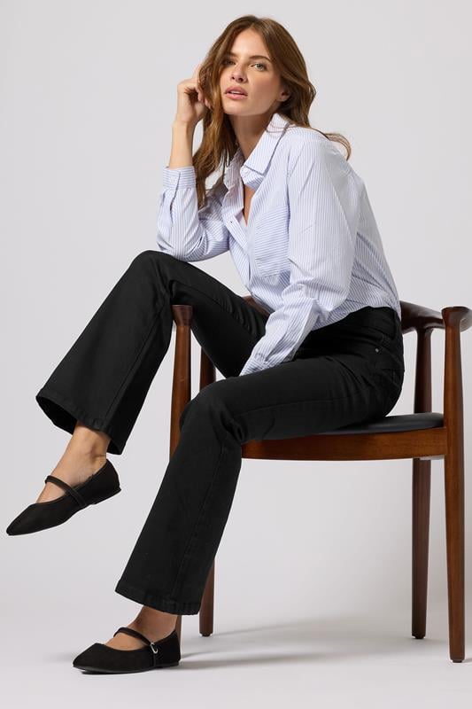 Evans M&Co Black Lift & Shape Kick Flare Jeans