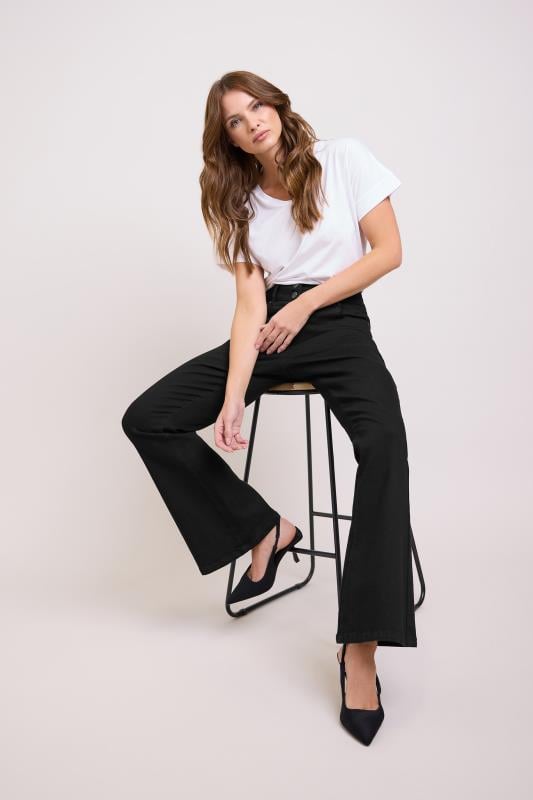 evans M&Co Black Lift & Shape Kick Flare Jeans