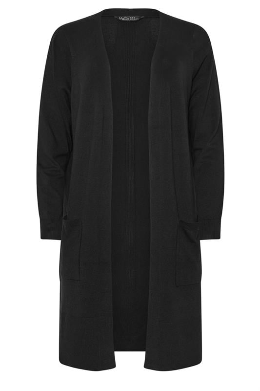 evans M&Co Black Longline Cardigan