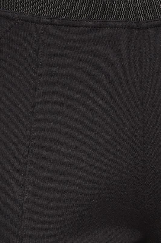 Evans M&Co Black Ponte Seam Detail Leggings