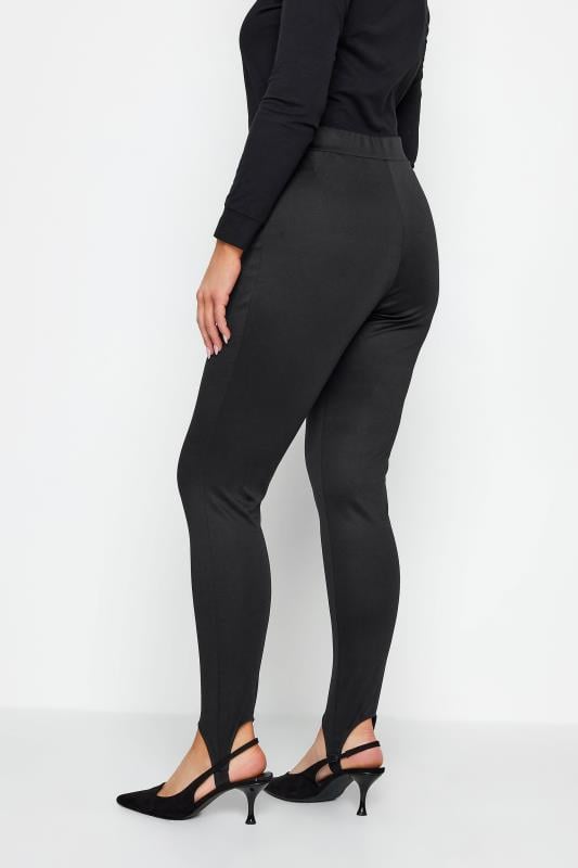 Evans M&Co Black Ponte Stirrup Leggings