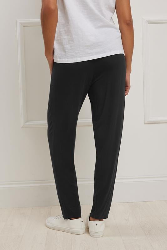 Evans M&Co Black Soft Jersey Hareem Trousers