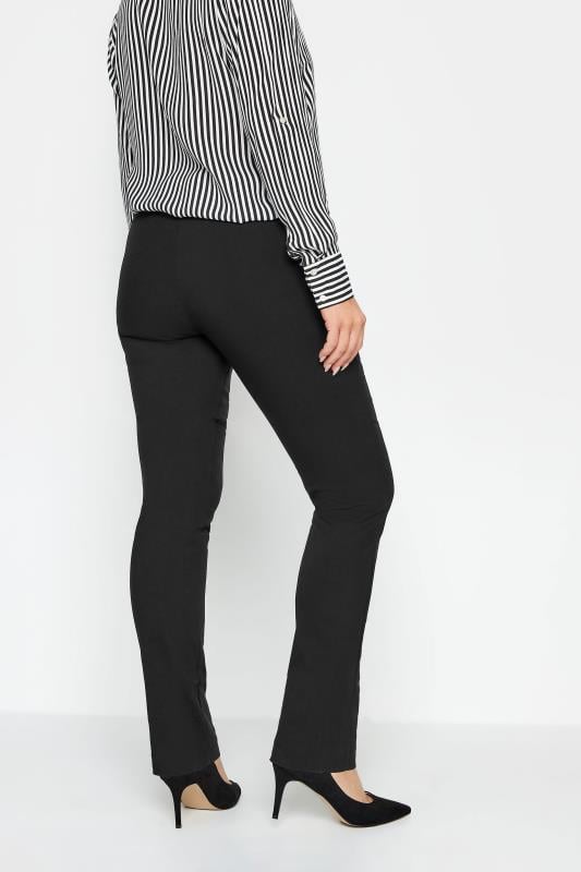 Evans M&Co Black Straight Leg Bengaline Trousers