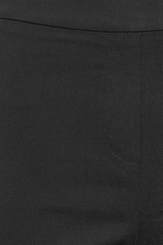 Evans M&Co Black Straight Leg Bengaline Trousers