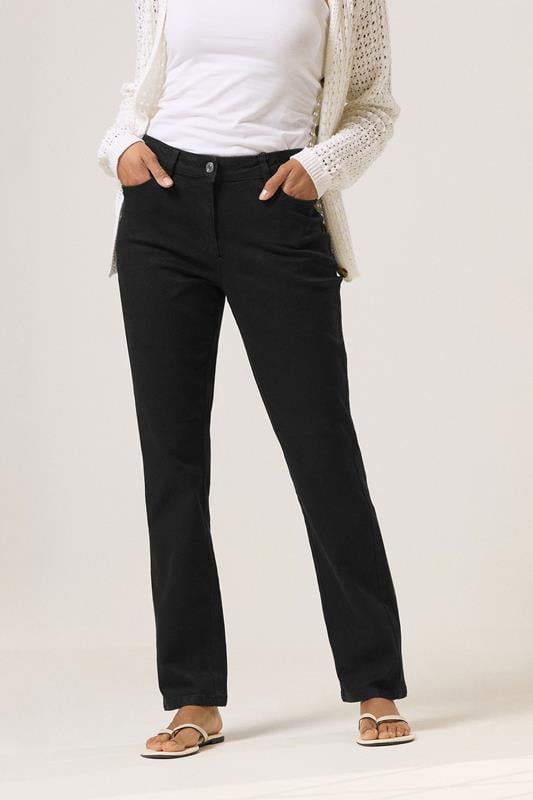 Evans M&Co Black Straight Leg Jeans