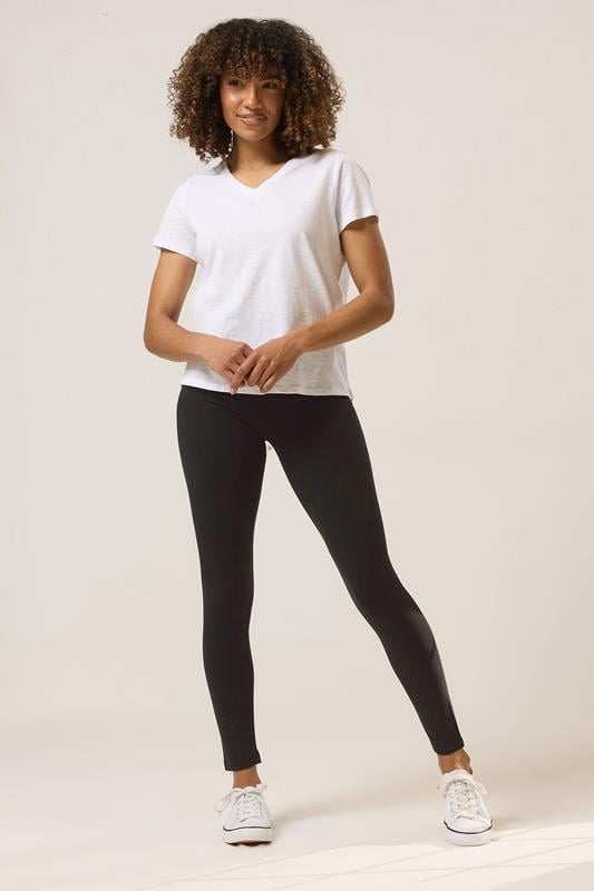 Evans M&Co Black Stretch Cotton Leggings