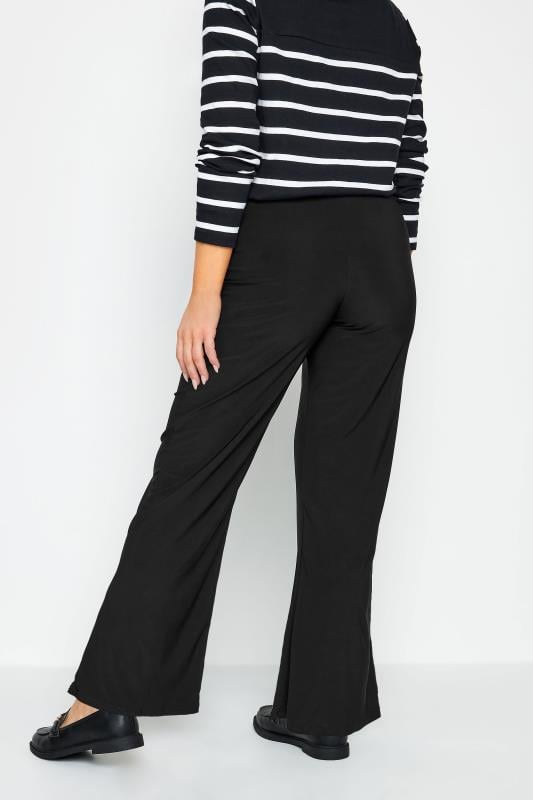 Evans M&Co Black Stretch Wide Leg Trousers