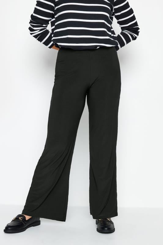 evans M&Co Black Stretch Wide Leg Trousers