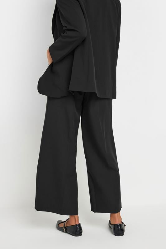 Evans M&Co Black Tailored Wide Leg Belted Trouser