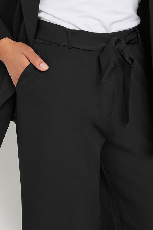 Evans M&Co Black Tailored Wide Leg Belted Trouser