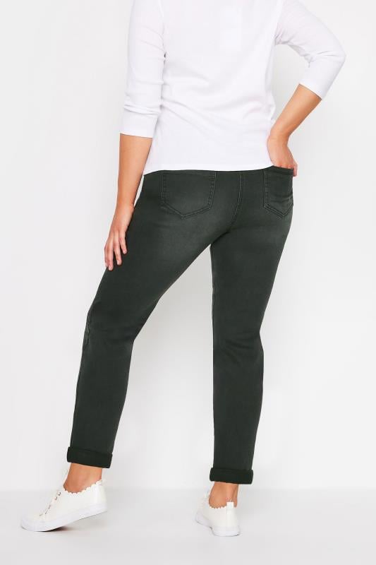 Evans M&Co Black Washed Boyfriend Jeans