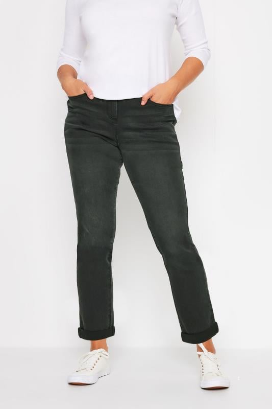 evans M&Co Black Washed Boyfriend Jeans