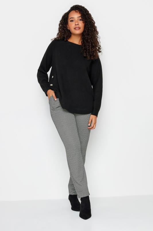 Evans M&Co Black & White Dogtooth Trousers