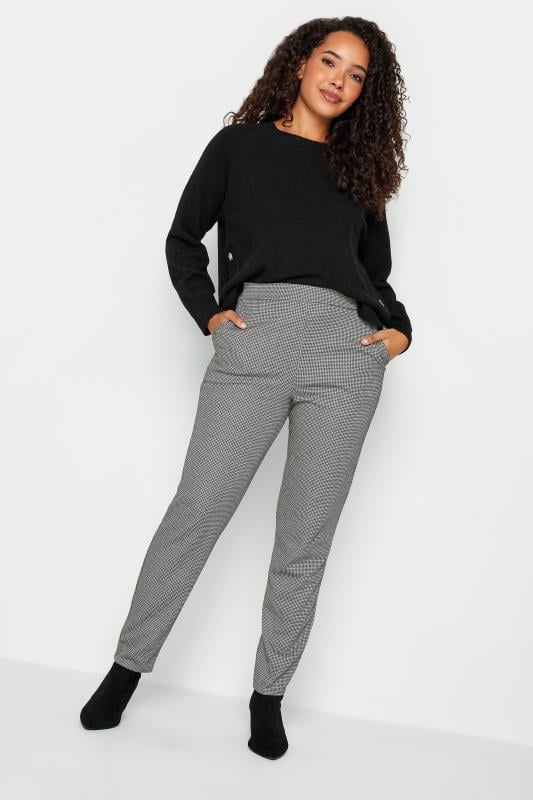 Evans M&Co Black & White Dogtooth Trousers