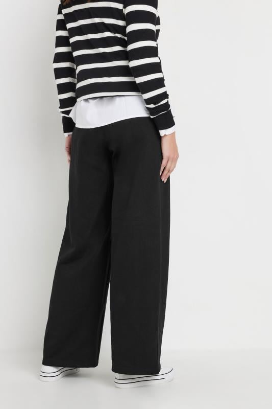 Evans M&Co Black Wide Leg Joggers