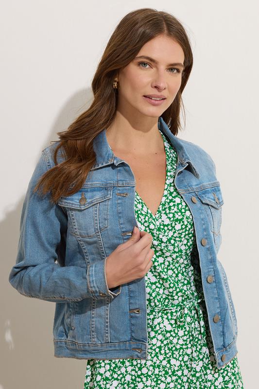 Evans M&Co Blue Mid Wash Denim Jacket