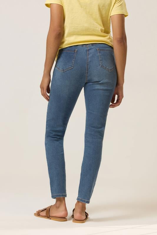 Evans M&Co Blue Mid Wash Skinny Jeans