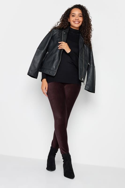 Evans M&Co Burgundy Red Cord Stretch Leggings