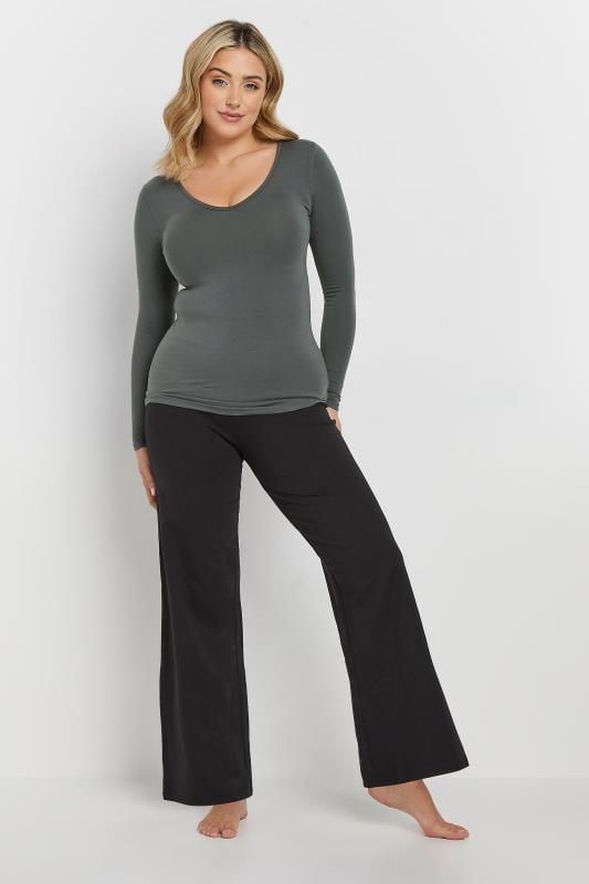 Evans M&Co Charcoal Grey Thermal Long Sleeve Top