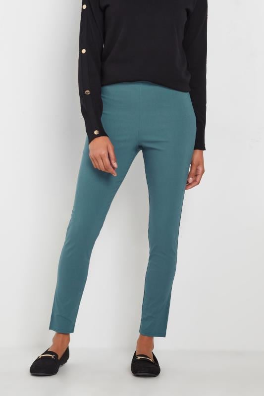 Evans M&Co Denim Blue Stretch Bengaline Trousers