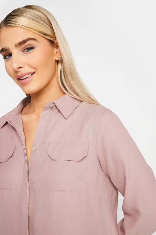 Evans M&Co Dusky Pink Utility Shirt