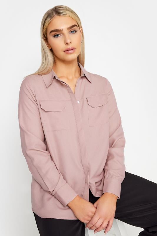 evans M&Co Dusky Pink Utility Shirt