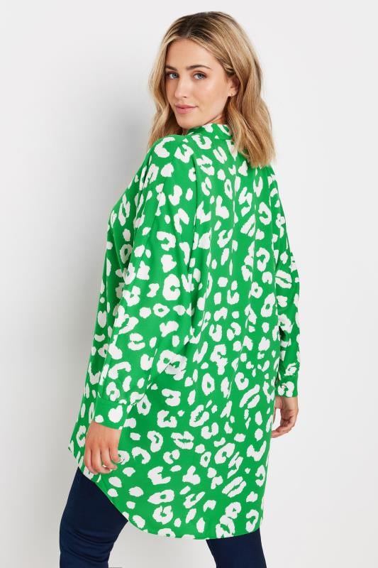 Evans M&Co Green Leopard Print Blouse