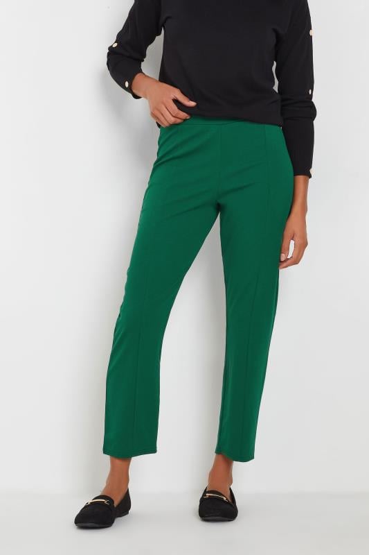 evans M&Co Green Stretch Tapered Trousers