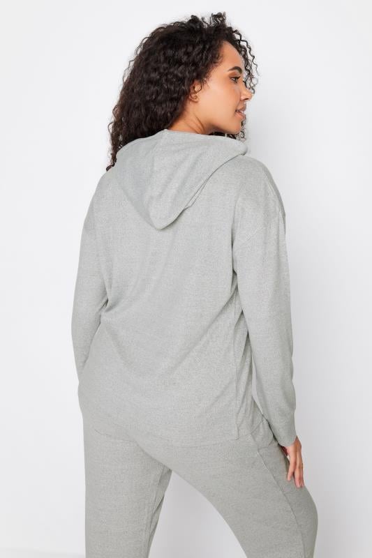 Evans M&Co Grey Marl Soft Touch Lounge Hoodie