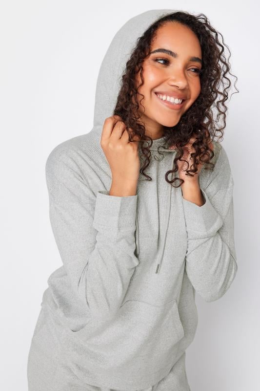 Evans M&Co Grey Marl Soft Touch Lounge Hoodie