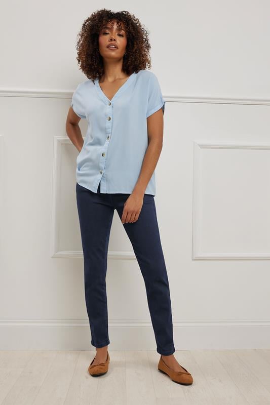 evans M&Co Indigo Blue Lift & Shape Slim Leg Jeans